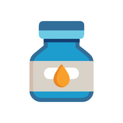  Decorative Ink Bottle Icon Illustration Design