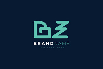 B and Z logo design.  BZ abstract Letters Logo Monogram. This logo design is the process of creating a visual symbol that represents a brand, company, or individual.