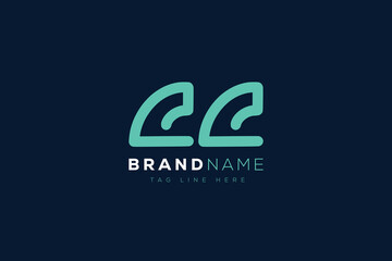 C and C logo design.  CC abstract Letters Logo Monogram. This logo design is the process of creating a visual symbol that represents a brand, company, or individual.