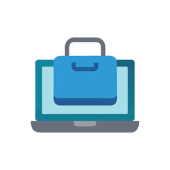  Dynamic Laptop Bag Icon Illustration Design