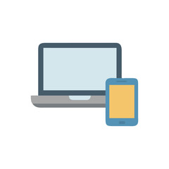  Dynamic Laptop Pad Icon Illustration Design