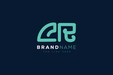 C and R logo design.  CR abstract Letters Logo Monogram. This logo design is the process of creating a visual symbol that represents a brand, company, or individual.