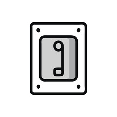  Minimal Light Switch Icon Illustration Design