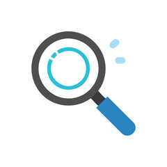  Stylish Magnifier Icon Illustration Design