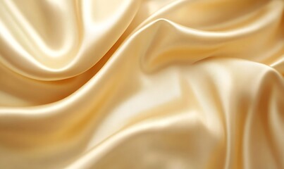 Obraz premium Gentle and lustrous backdrop of swirling, wavy patterns on soft, shiny satin silk material - an abstract textile fabric texture suitable for showcasing products or adding text