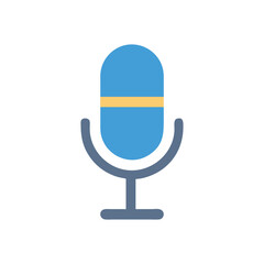  Minimal Microphone Icon Illustration Design