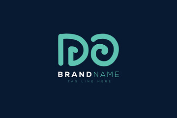 D and O logo design.  DO abstract Letters Logo Monogram. This logo design is the process of creating a visual symbol that represents a brand, company, or individual.