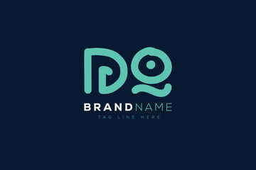 D and Q logo design.  DQ abstract Letters Logo Monogram. This logo design is the process of creating a visual symbol that represents a brand, company, or individual.