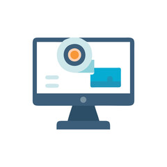  Dynamic Monitor Webcam Icon Illustration Design