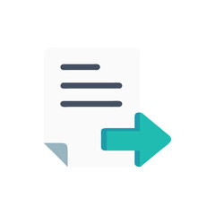  Minimal Note Arrow Icon Illustration Design