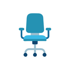 Fototapeta premium Creative Office Swivel Chair Icon Illustration Design