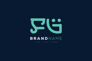 F and G logo design.  FG abstract Letters Logo Monogram. This logo design is the process of creating a visual symbol that represents a brand, company, or individual.
