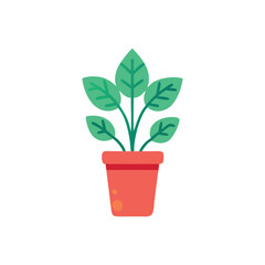  Dynamic Office Plant Vase Icon Illustration Design