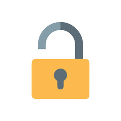  Creative Open Padlock Icon Illustration Design