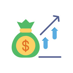  Stylish Revenue Growth Icon