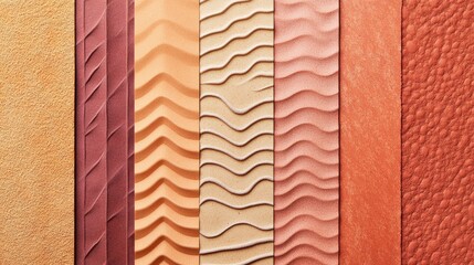 Warm terracotta background featuring textured patterns, ideal for architectural and decor projects.