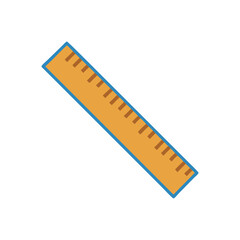  Straight Ruler Icon for Drafting