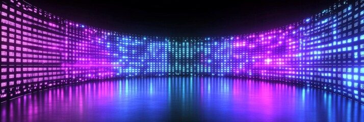 Obraz premium Large vector illustration featuring a vibrant TV display.