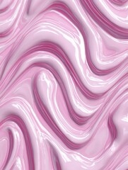 Abstract Pink Swirls: A Glossy Liquid Background