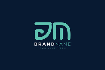 J and M logo design.  JM abstract Letters Logo Monogram. This logo design is the process of creating a visual symbol that represents a brand, company, or individual.
