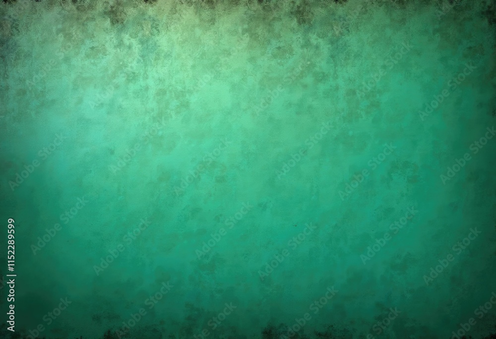 Poster a textured green background with faded edges.