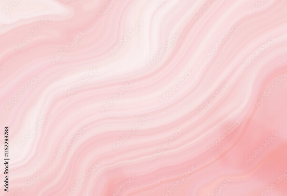 Poster abstract background with soft pink and white wavy lines.