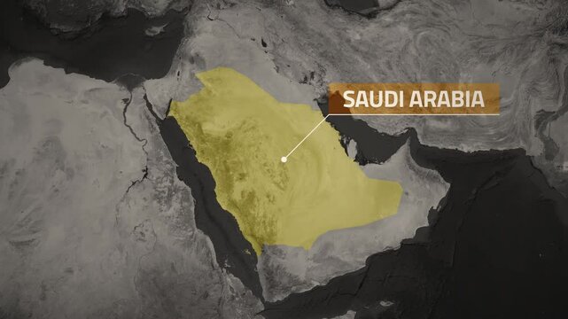 Saudi Arabia VOX Style Map Animation in 4K UHD for Cultural and Geographic Insight