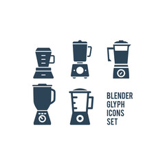 Blender icons set vector isolated on white background.