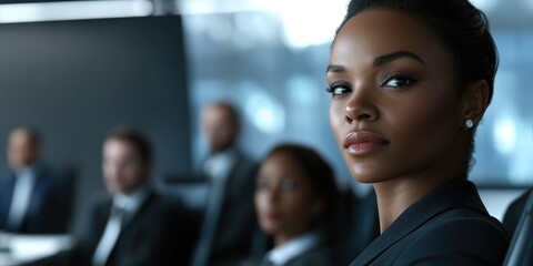 Businesswoman in Corporate Environment