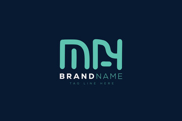 M and N logo design.  MN abstract Letters Logo Monogram. This logo design is the process of creating a visual symbol that represents a brand, company, or individual.