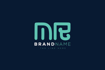 M and R logo design.  MR abstract Letters Logo Monogram. This logo design is the process of creating a visual symbol that represents a brand, company, or individual.