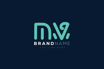 M and V logo design.  MV abstract Letters Logo Monogram. This logo design is the process of creating a visual symbol that represents a brand, company, or individual.