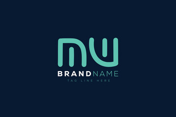 M and W logo design.  MW abstract Letters Logo Monogram. This logo design is the process of creating a visual symbol that represents a brand, company, or individual.