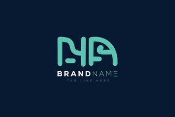 N and A logo design.  NA abstract Letters Logo Monogram. This logo design is the process of creating a visual symbol that represents a brand, company, or individual.