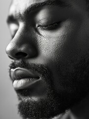 Contemplative Gaze: Deep Thoughts and Serene Expression.