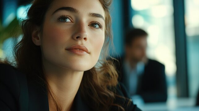 Stylish Businesswoman in a Meeting