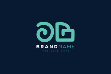 O and B logo design.  OB abstract Letters Logo Monogram. This logo design is the process of creating a visual symbol that represents a brand, company, or individual.