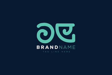 O and E logo design.  OE abstract Letters Logo Monogram. This logo design is the process of creating a visual symbol that represents a brand, company, or individual.