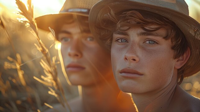 photography portraying the bittersweet romance of two young men whose love is deemed taboo by society, yet their determination to be together remains unshaken