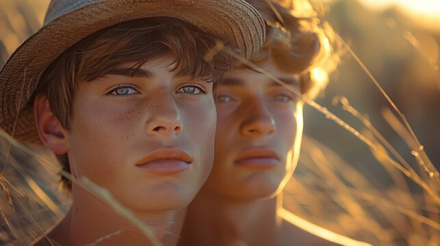 photography portraying the bittersweet romance of two young men whose love is deemed taboo by society, yet their determination to be together remains unshaken