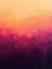 Warm Gradient Abstract Painting with Bold Brushstrokes - Made with Generative AI
