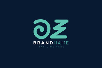 O and Z logo design.  OZ abstract Letters Logo Monogram. This logo design is the process of creating a visual symbol that represents a brand, company, or individual.