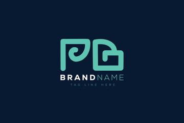 P and B logo design.  PB abstract Letters Logo Monogram. This logo design is the process of creating a visual symbol that represents a brand, company, or individual.