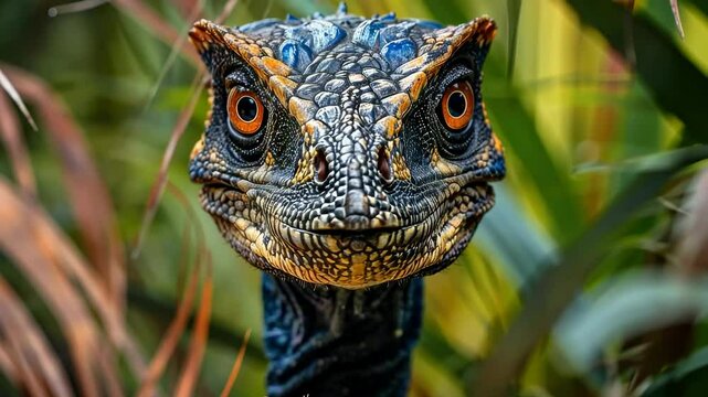 Jurassic marvel: video of dinosaur, presenting its striking anatomy, ancient behaviors, captivating story of creatures that once ruled Earth in bygone era.