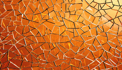 Abstract orange glass background texture.  AI Generated.