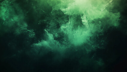 Obraz premium Deep green grunge background with copy space