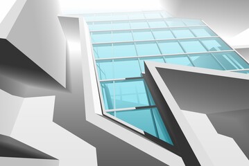 Obraz premium Abstract architectural background 3d rendering