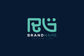 R and G logo design.  RG abstract Letters Logo Monogram. This logo design is the process of creating a visual symbol that represents a brand, company, or individual.