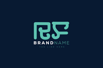 R and F logo design.  RF abstract Letters Logo Monogram. This logo design is the process of creating a visual symbol that represents a brand, company, or individual.