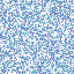 Blue and purple squares halftone random background.